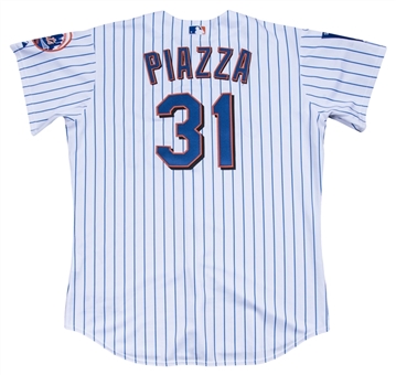 2004 Mike Piazza Game Used New York Mets Home Jersey